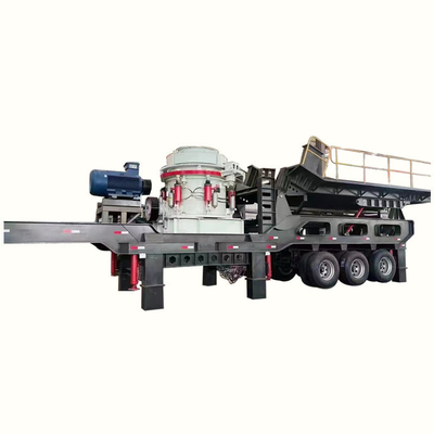 石灰岩鉱石 モバイル マウス クラッシャー 機械 91.5kw 技術指導の下での設置
