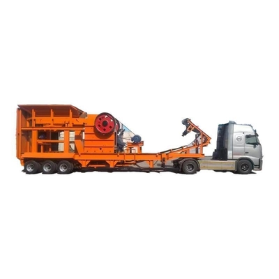 石灰岩/花粉岩/川岩/バザルトのための150-300tphの容量を持つ石窟移動クラッサーの設計