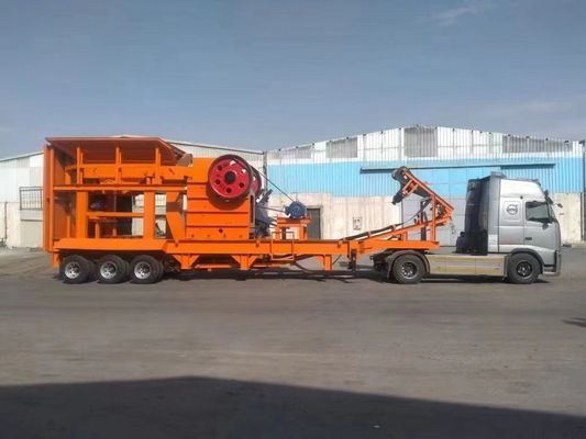 80-200tph 容量 石灰岩 ポータブル PE750*1060 石窟と鉱山のためのマウスクラッシャー