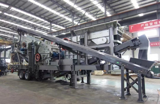 YG938E69 移動式マウスクラッシャー プラント グラニット石灰岩砂石 生産能力 70-150tph