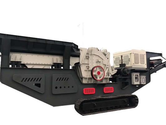 50-100mm アウトレット サイズ 石採石場用 携帯型 統合型 衝撃式 クラッシャー
