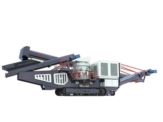 クローラーモバイルコーン・クラッシャー スクリーニング機器入口サイズ260mm 建設中