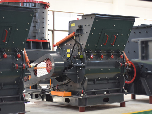 10-100tph 容量 PC 粗質粉末ハンマーミール 55-75kw/75-90kw モーターパワー