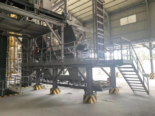 設備技術指導下 鉄 灰 鉱物 ハンマー ミル ミカ 磨き 工場