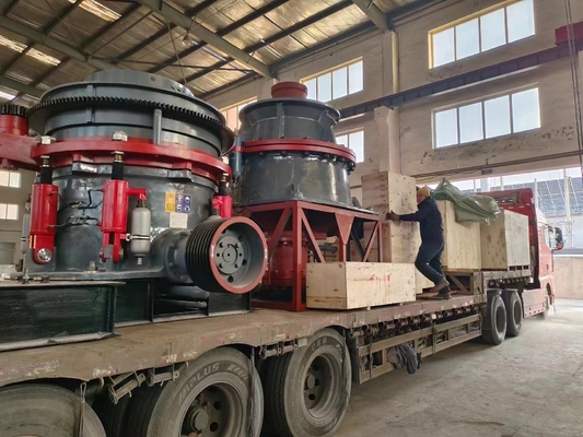 30-280kw モーターパワー パーソナライゼーション スプリングコーン クラッシャー 中程度の硬さ 脆い鉱石