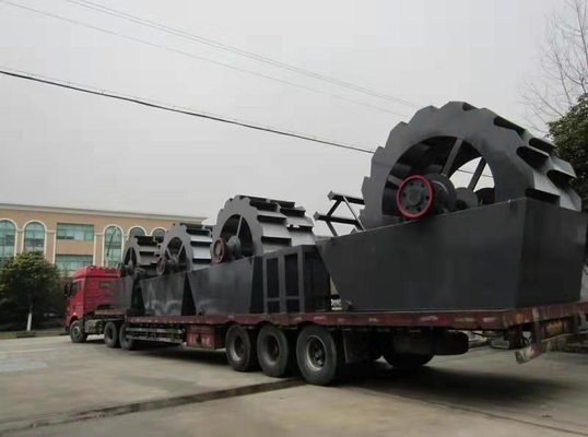 水の消費量20~60t/h 各種産業用 輪式砂洗機