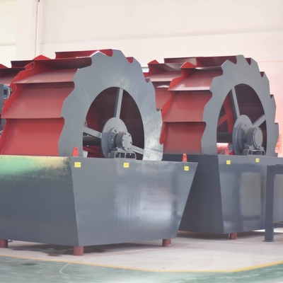モーター パワー 5.5-18.5kw 水消費 20-60t/h 経験のある車輪砂洗機